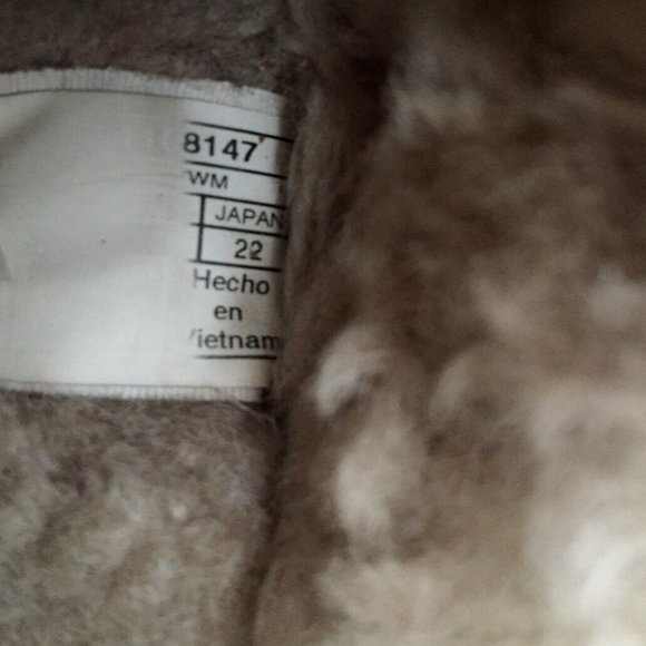 UGG SLIPPERS WOMENS 5 LEOPARD CALF HAIR LEATHER SCUFFETTE SLIP ON MULES HYGGE - Picture 13 of 16